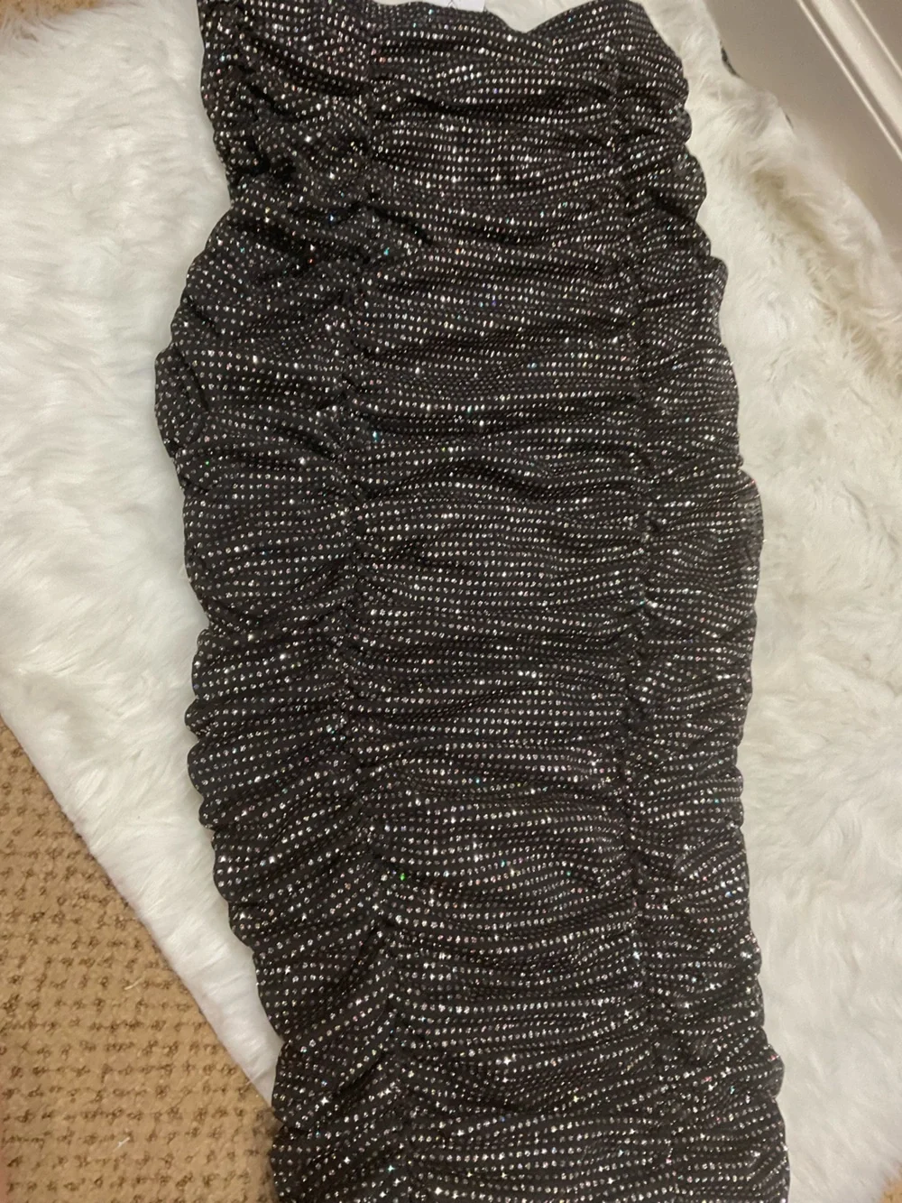 For Love & Lemons Victorias Secret Black All That Glitters Skirt